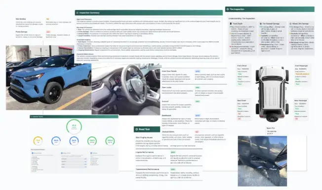 Sample inspection report
